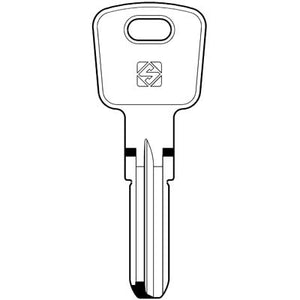 CHIAVE PUNZONATA OMEC OC3 SILCA - OTTONE NICHELATO- 5 pezzi