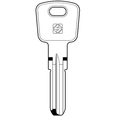 CHIAVE PUNZONATA OMEC OC3 SILCA - OTTONE NICHELATO- 5 pezzi