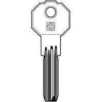 CHIAVE PUNZONATA PREFER PF21 SILCA - OTTONE NICHELATO- 5 pezzi