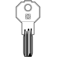 CHIAVE PUNZONATA PREFER PF22 SILCA - OTTONE NICHELATO- 5 pezzi