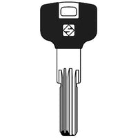 CHIAVE PUNZONATA POTENT PT7RAP SILCA - OTTONE NICHELATO- 5 pezzi