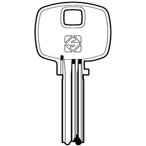 CHIAVE PUNZONATA STS STS6 SILCA - OTTONE NICHELATO- 2 pezzi