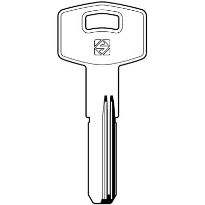 CHIAVE PUNZONATA TARONI TAR16R SILCA - OTTONE NICHELATO- 5 pezzi