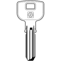 CHIAVE PUNZONATA TESA TE9 SILCA - OTTONE NICHELATO- 5 pezzi