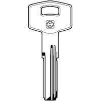 CHIAVE PUNZONATA TESA TE19 SILCA - OTTONE NICHELATO- 5 pezzi