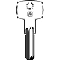 CHIAVE PUNZONATA WALLY WA8 SILCA - OTTONE NICHELATO- 5 pezzi