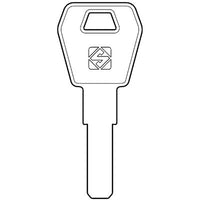 CHIAVE PUNZONATA BULLOCK ZADI ZD25 SILCA - OTTONE NICHELATO- 10 pezzi