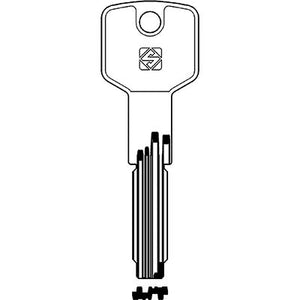 CHIAVE PUNZONATA CISA CS171 SILCA - OTTONE NICHELATO- 10 pezzi