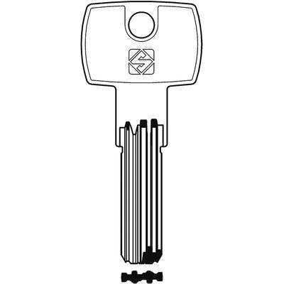 CHIAVE PUNZONATA POTENT PT9 SILCA - OTTONE NICHELATA- 10 pezzi