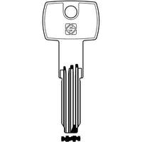 CHIAVE PUNZONATA IBF4 SILCA - OTTONE NICHELATA- 10 pezzi