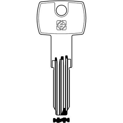CHIAVE PUNZONATA IBF4 SILCA - OTTONE NICHELATA- 10 pezzi