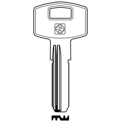 CHIAVE PUNZONATA VITEL AMN2R SILCA - OTTONE NICHELATA- 5 pezzi
