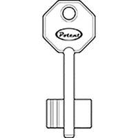CHIAVE DOPPIA MAPPA 1650 POTENT - OTTONE- 10 pezzi