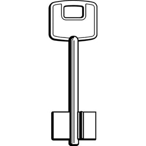 CHIAVE DOPPIA MAPPA CISA 00100 ORIGINALE - OTTONE NICHELATO CS- 5 pezzi