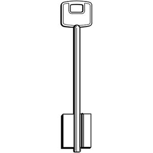 CHIAVE DOPPIA MAPPA CISA 00120 ORIGINALE - OTTONE NICHELATO CSLC- 5 pezzi
