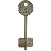 CHIAVE DOPPIA MAPPA CR 11 ORIGINALE - OTTONE NICHELATO- 5 pezzi