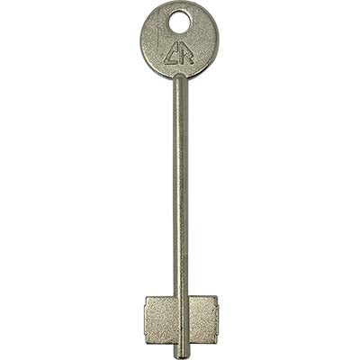 CHIAVE DOPPIA MAPPA CR 17 ORIGINALE - OTTONE NICHELATO- 2 pezzi