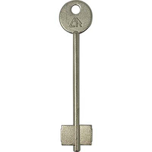 CHIAVE DOPPIA MAPPA CR 17 ORIGINALE - OTTONE NICHELATO- 2 pezzi