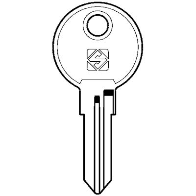 CHIAVE PIATTA ABUS AB43 SILCA - ACCIAIO NICHELATO- 10 pezzi