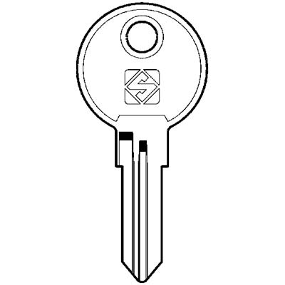 CHIAVE PIATTA ABUS AB43R SILCA - ACCIAIO NICHELATO- 10 pezzi