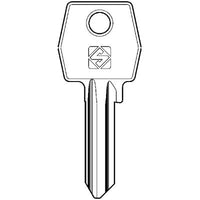 CHIAVE PIATTA AGB AGB1 SILCA - OTTONE NICHELATO- 10 pezzi