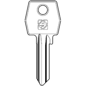 CHIAVE PIATTA AGB AGB1 SILCA - OTTONE NICHELATO- 10 pezzi