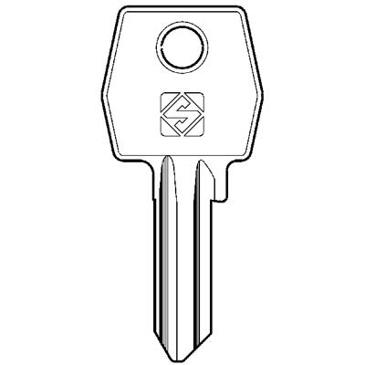 CHIAVE PIATTA AGB AGB2 SILCA - OTTONE NICHELATO- 10 pezzi