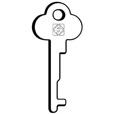 CHIAVE PIATTA IBFM 1003P1 SILCA - ACCIAIO NICHELATO- 10 pezzi