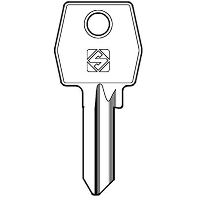 CHIAVE PIATTA AGB AGB2R SILCA - OTTONE NICHELATO- 10 pezzi