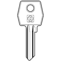 CHIAVE PIATTA AGB AGB3 SILCA - OTTONE NICHELATO- 10 pezzi