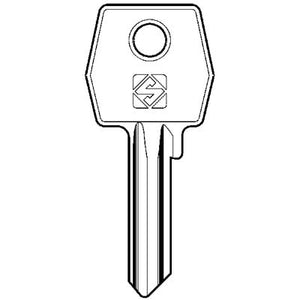 CHIAVE PIATTA AGB AGB3 SILCA - OTTONE NICHELATO- 10 pezzi