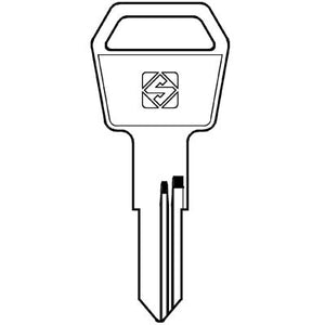 CHIAVE PIATTA ALUBOX ALU1 SILCA - OTTONE NICHELATO- 10 pezzi