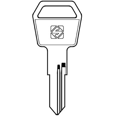 CHIAVE PIATTA ALUBOX ALU1 SILCA - OTTONE NICHELATO- 10 pezzi