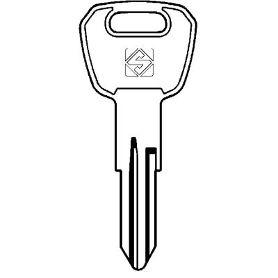 CHIAVE PIATTA ALPHA ALP9R SILCA - OTTONE NICHELATO- 10 pezzi