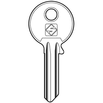 CHIAVE PIATTA CORNI CC1 SILCA - OTTONE NICHELATO- 20 pezzi