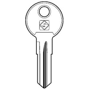 CHIAVE PIATTA CAB CAB2R SILCA - OTTONE NICHELATO- 10 pezzi