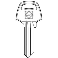 CHIAVE PIATTA CORBIN CB1 SILCA - OTTONE NICHELATO- 10 pezzi