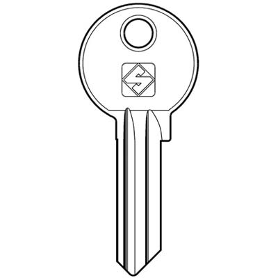 CHIAVE PIATTA CORBIN CB5 SILCA - OTTONE NICHELATO- 10 pezzi