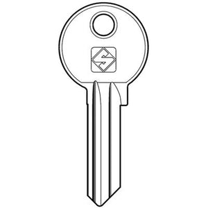 CHIAVE PIATTA CORBIN CB5 SILCA - OTTONE NICHELATO- 10 pezzi