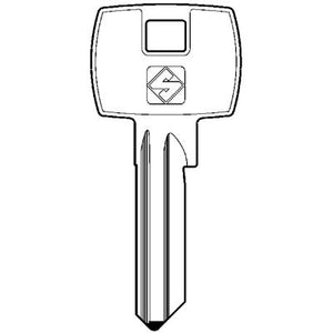 CHIAVE PIATTA CORBIN CB30 SILCA - OTTONE NICHELATO- 10 pezzi