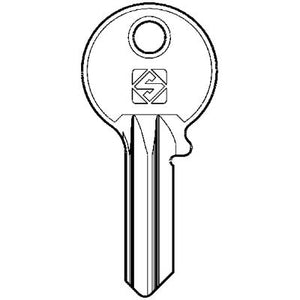 CHIAVE PIATTA CORBIN CB80 SILCA - OTTONE NICHELATO- 10 pezzi