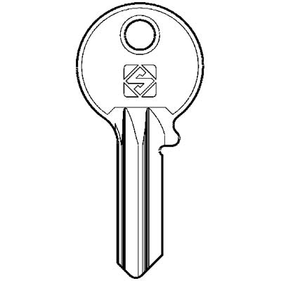 CHIAVE PIATTA CORBIN CB80 SILCA - OTTONE NICHELATO- 10 pezzi