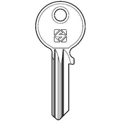 CHIAVE PIATTA CORBIN CB85 SILCA - OTTONE NICHELATO- 20 pezzi