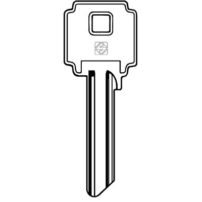 CHIAVE PIATTA GENTILI CIL1 SILCA - OTTONE NICHELATO- 5 pezzi