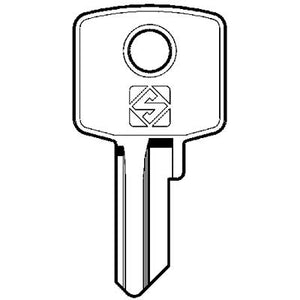 CHIAVE PIATTA CAS CIS1 SILCA - OTTONE NICHELATO- 10 pezzi