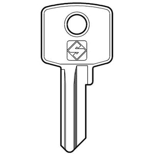 CHIAVE PIATTA CAS CIS2 SILCA - OTTONE NICHELATO- 20 pezzi