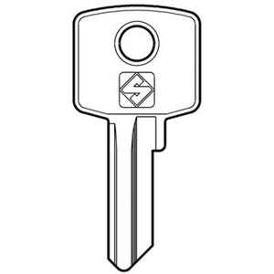 CHIAVE PIATTA CAS CIS4 SILCA - OTTONE NICHELATO- 10 pezzi