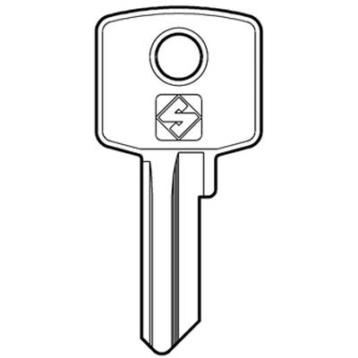 CHIAVE PIATTA CAS CIS4 SILCA - OTTONE NICHELATO- 10 pezzi