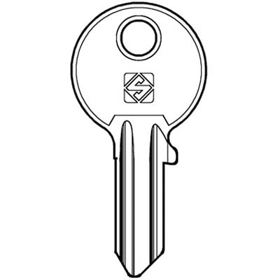 CHIAVE PIATTA CISA CS4 SILCA - OTTONE NICHELATO- 10 pezzi