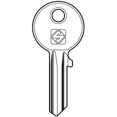 CHIAVE PIATTA CISA CS6 SILCA - OTTONE NICHELATO- 10 pezzi